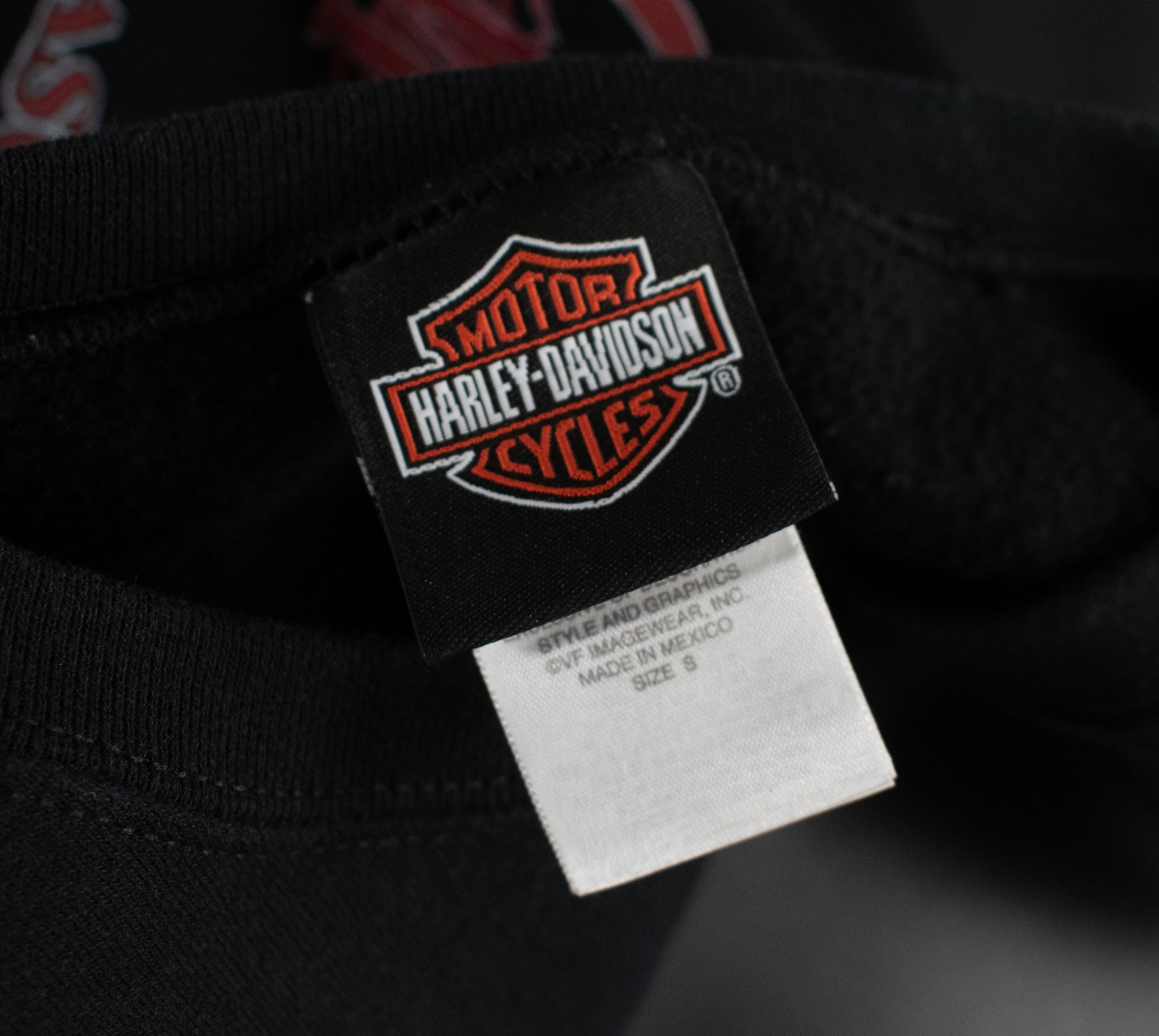 Harley Davidson Sweatshirt Authentic Black Pullover Youth Small Sweater Texas El Paso