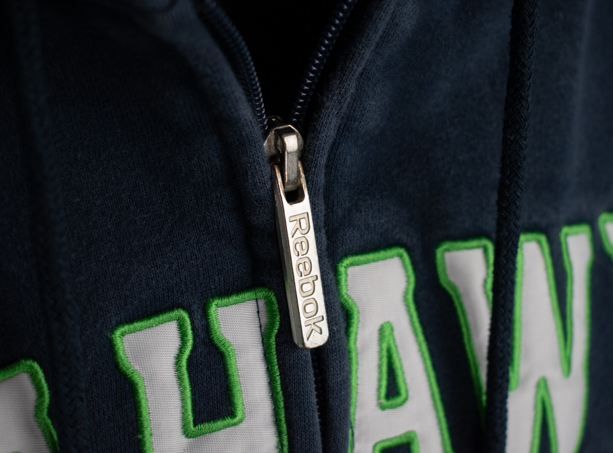 Seahawks Sweatshirt Mens Medium NFL Football Hoodie Authentic Blue Stitched