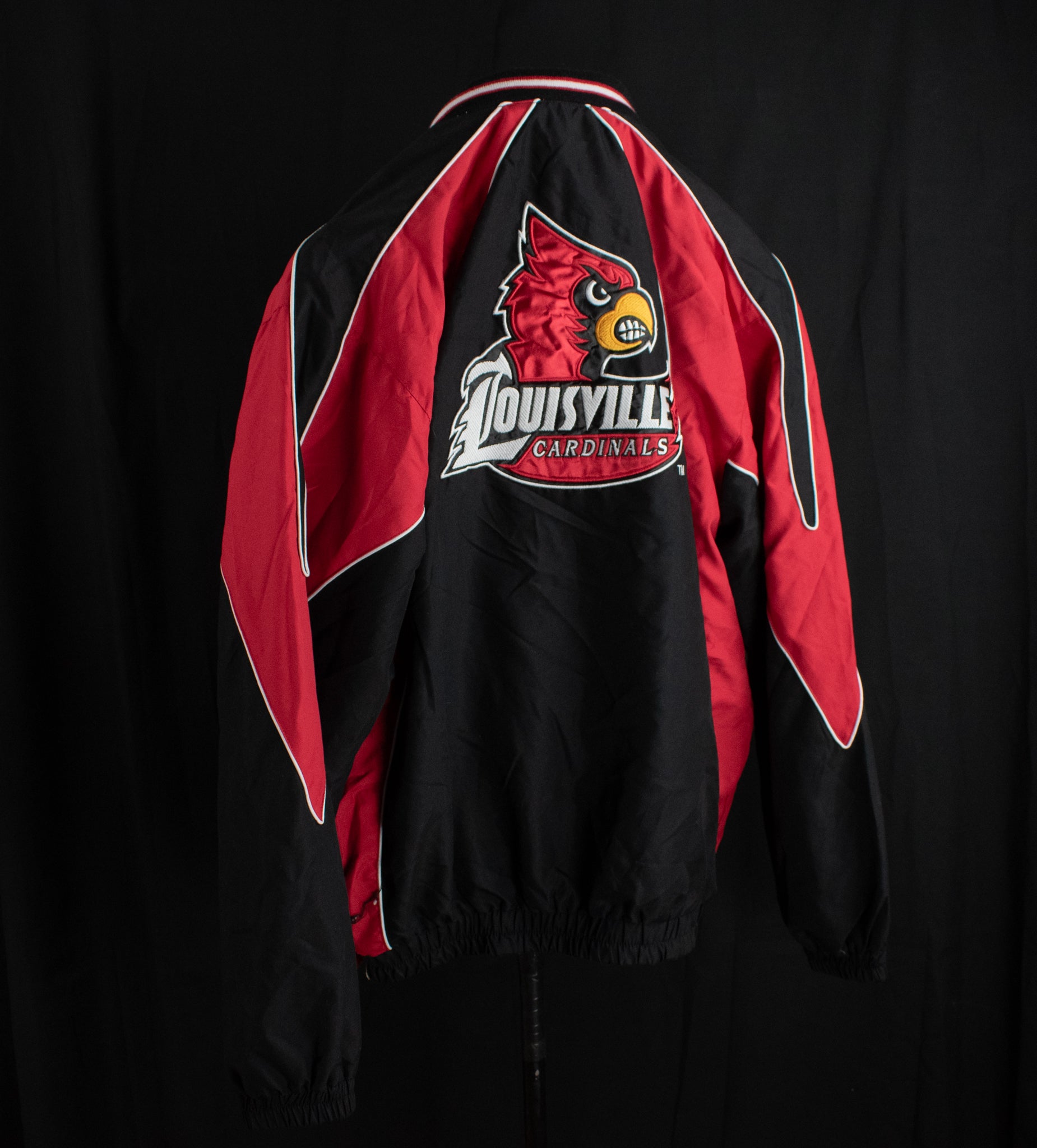 Louisville Cardinals Men's Pullover Windbreaker 58 sports Size X-Large Red Sweatshirt