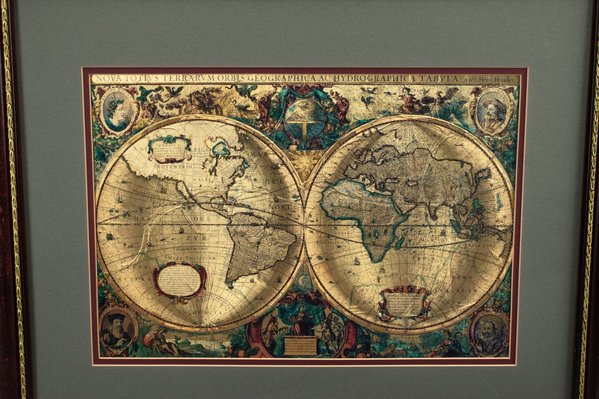 World Map Nova Totivs Terrarvm Orbis Geographica Tabvla Hydrographica See Desc