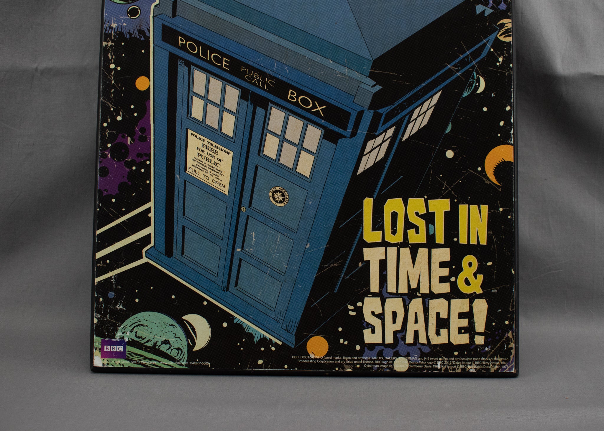 Doctor Who Lost in Time and Space Wood Plaque 13x19