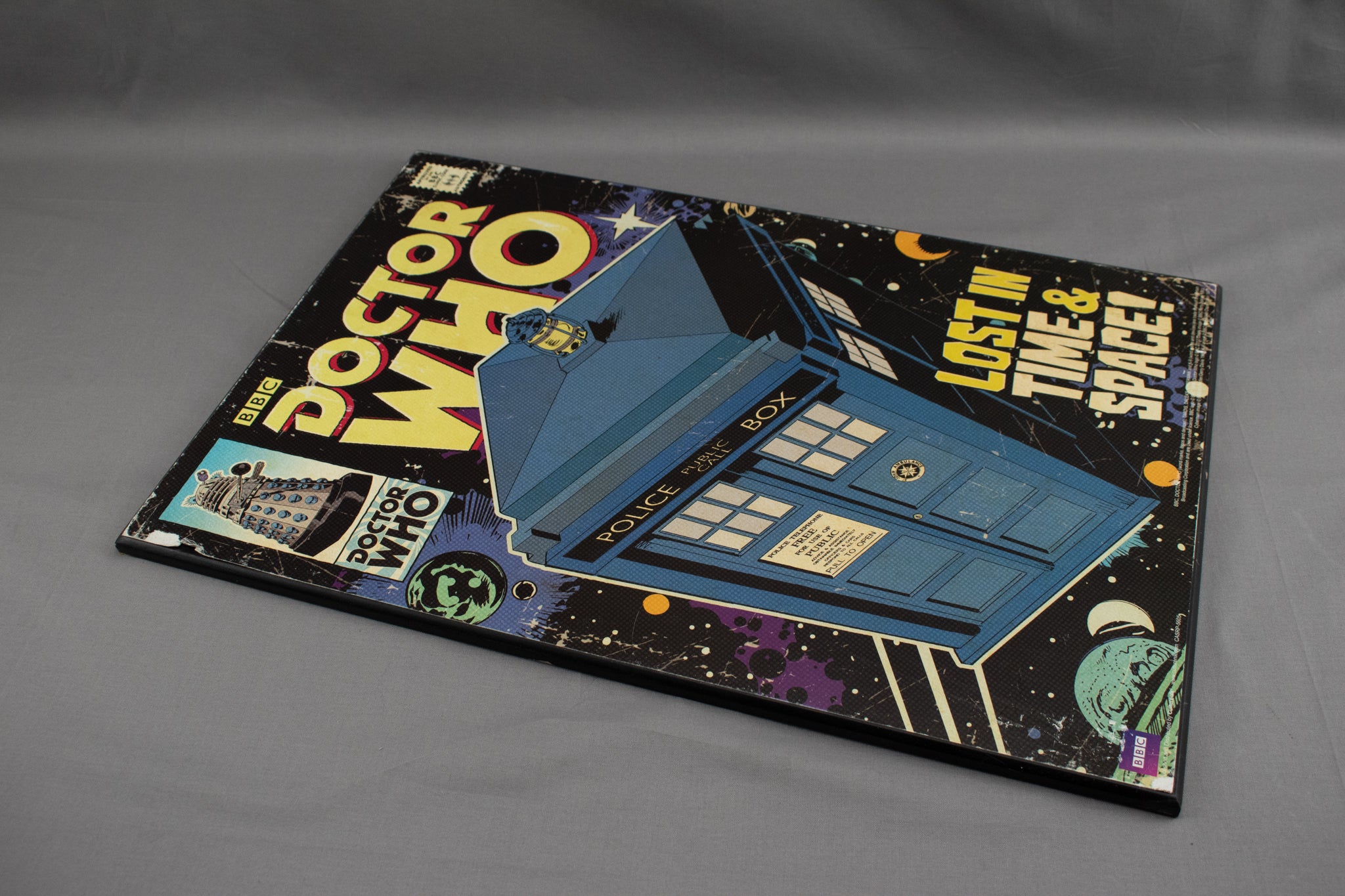 Doctor Who Lost in Time and Space Wood Plaque 13x19
