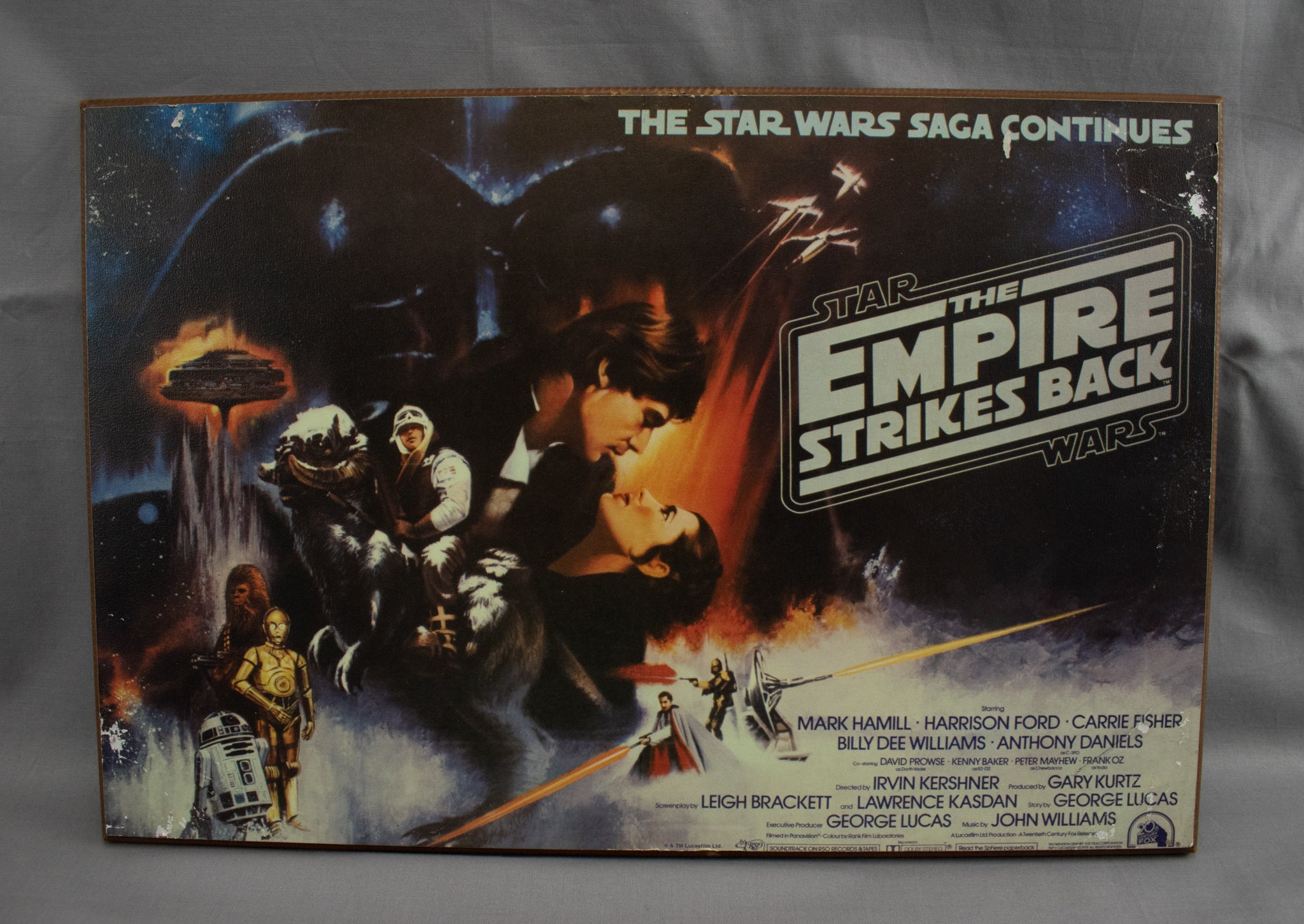 Star Wars Empire Strikes Back Wood Plaque Home Decor 13x19