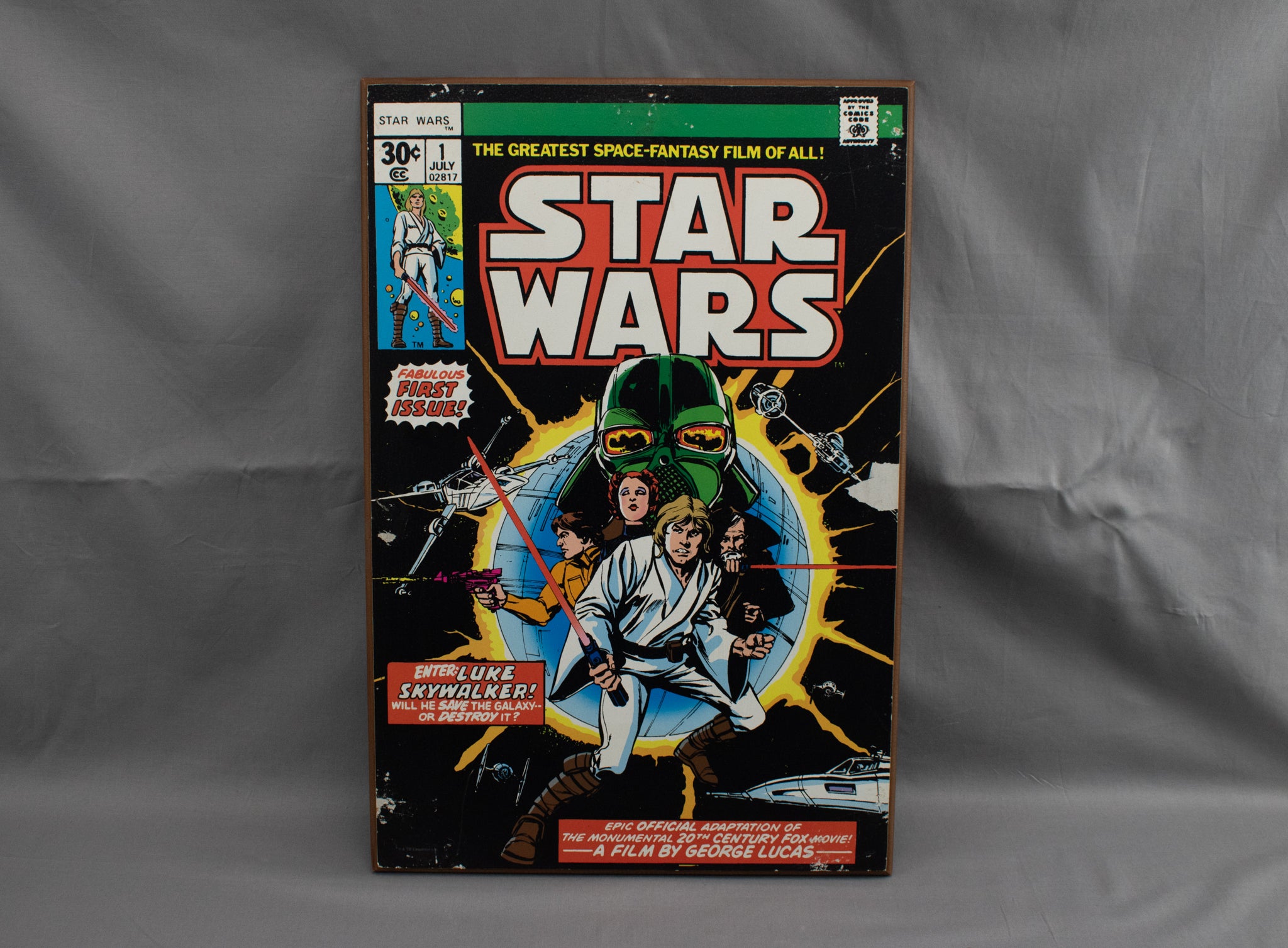 Star Wars Comic Book Art Issue 1 Wood Plaque Home Decor 13x19