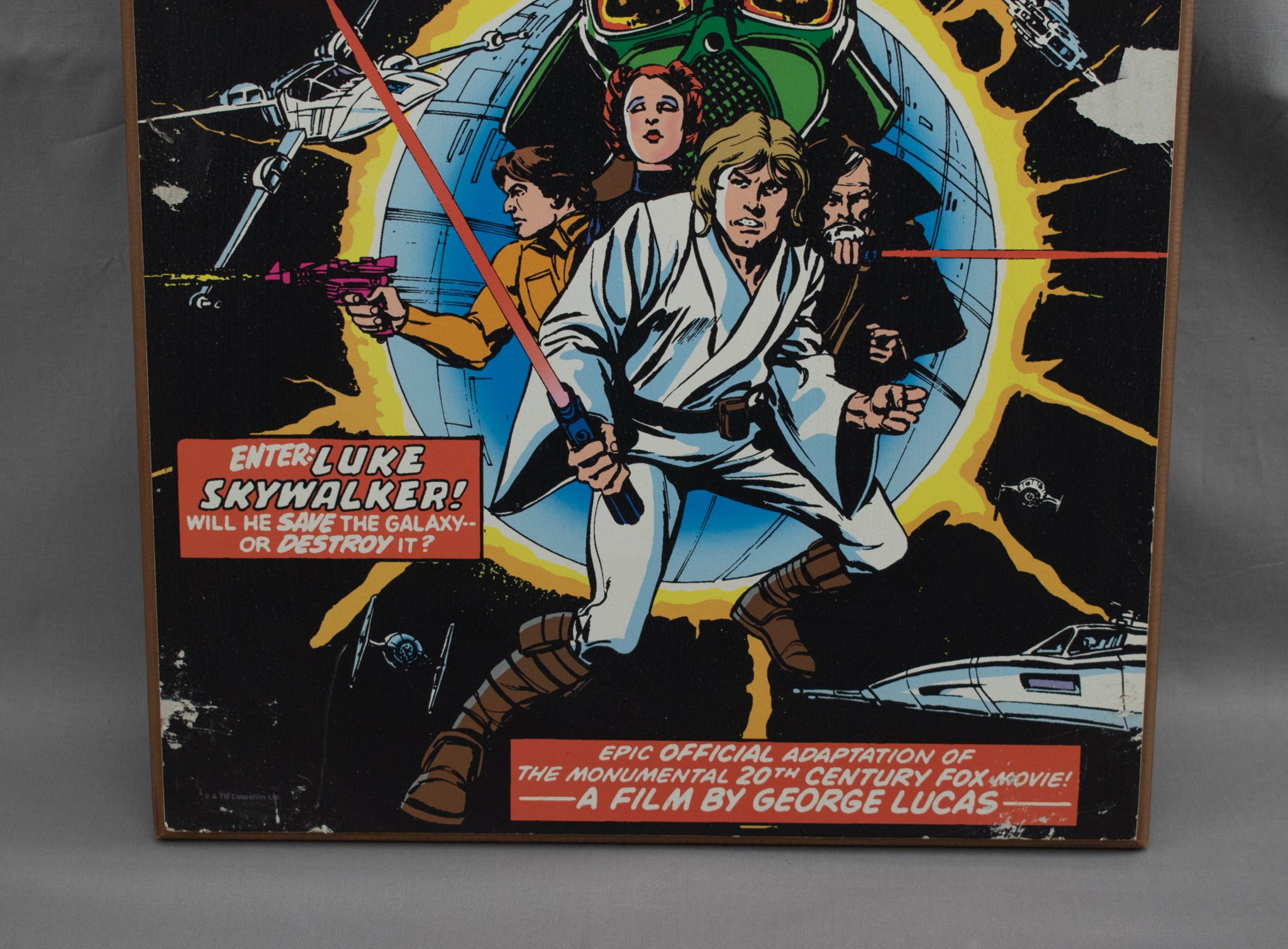 Star Wars Comic Book Art Issue 1 Wood Plaque Home Decor 13x19