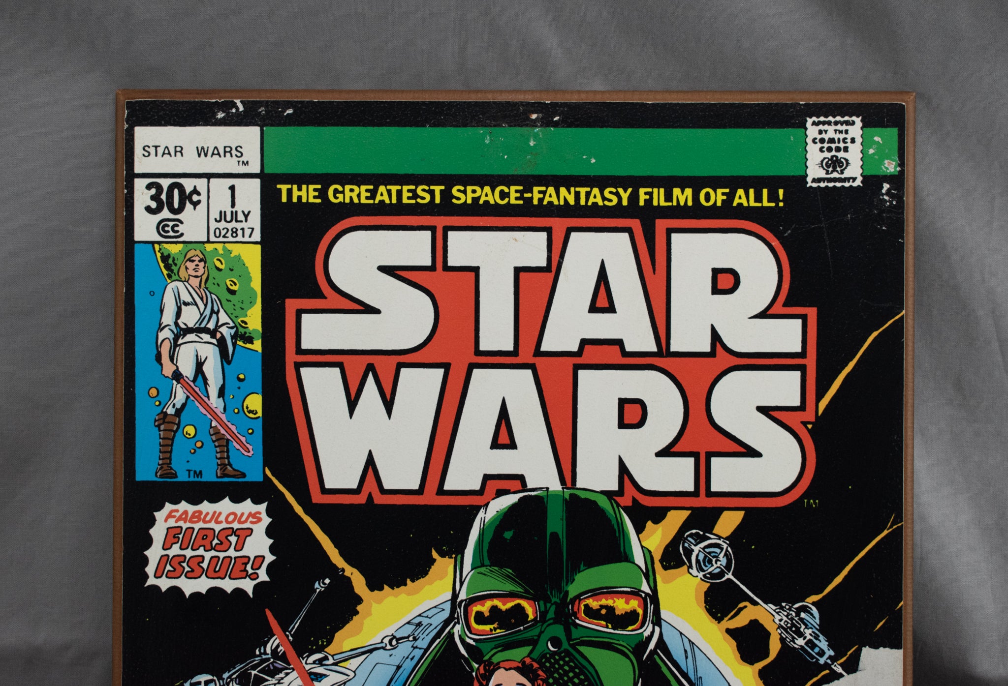 Star Wars Comic Book Art Issue 1 Wood Plaque Home Decor 13x19