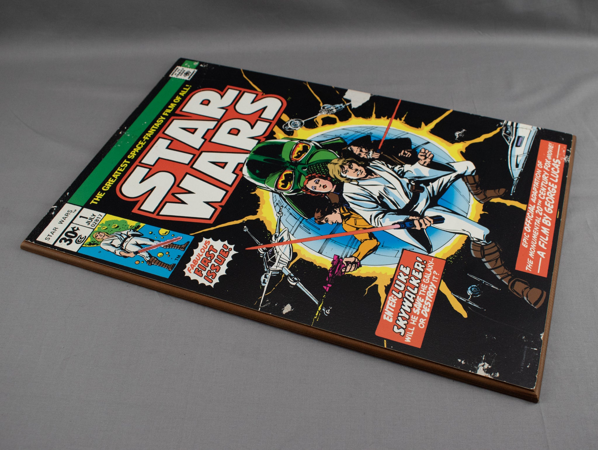 Star Wars Comic Book Art Issue 1 Wood Plaque Home Decor 13x19