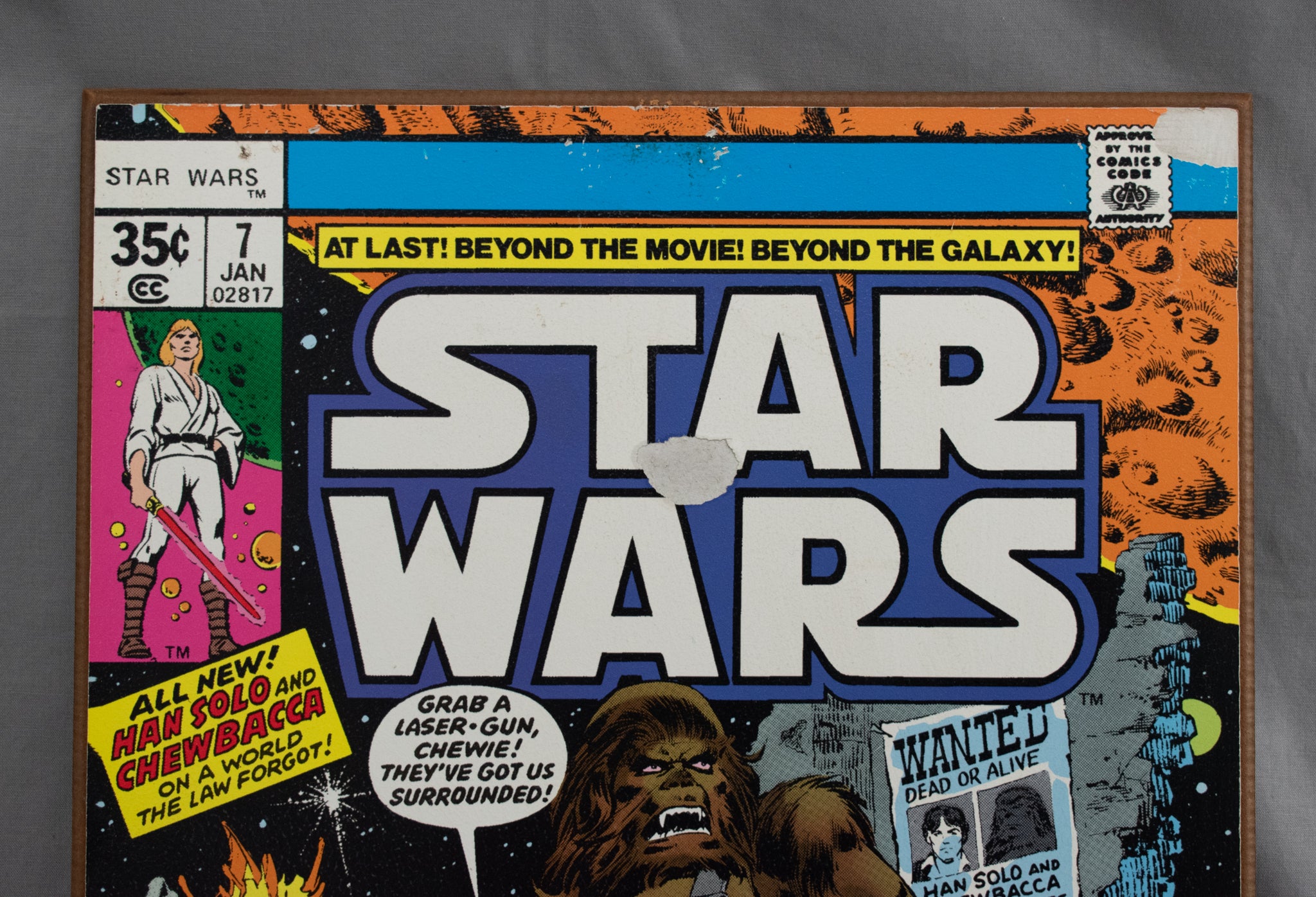 Star Wars Comic Book Art Issue 7 Wood Plaque Home Decor 13x19