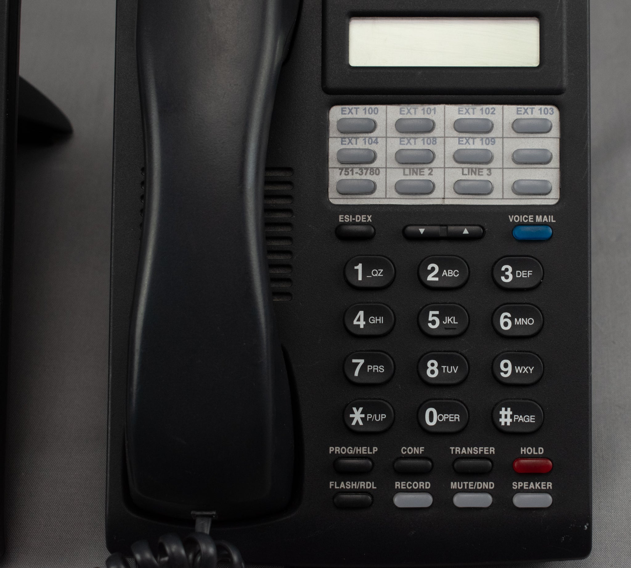 ESI Landline Phone Commercial Business 24 Key ESI BL Display 5000-0493 Black Set of 2