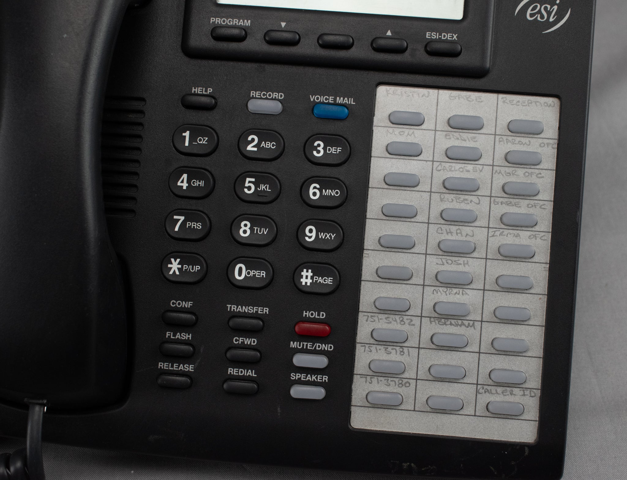 ESI Landline Phone Commercial Business 48 Key Programable Corded Phone Set of 2x