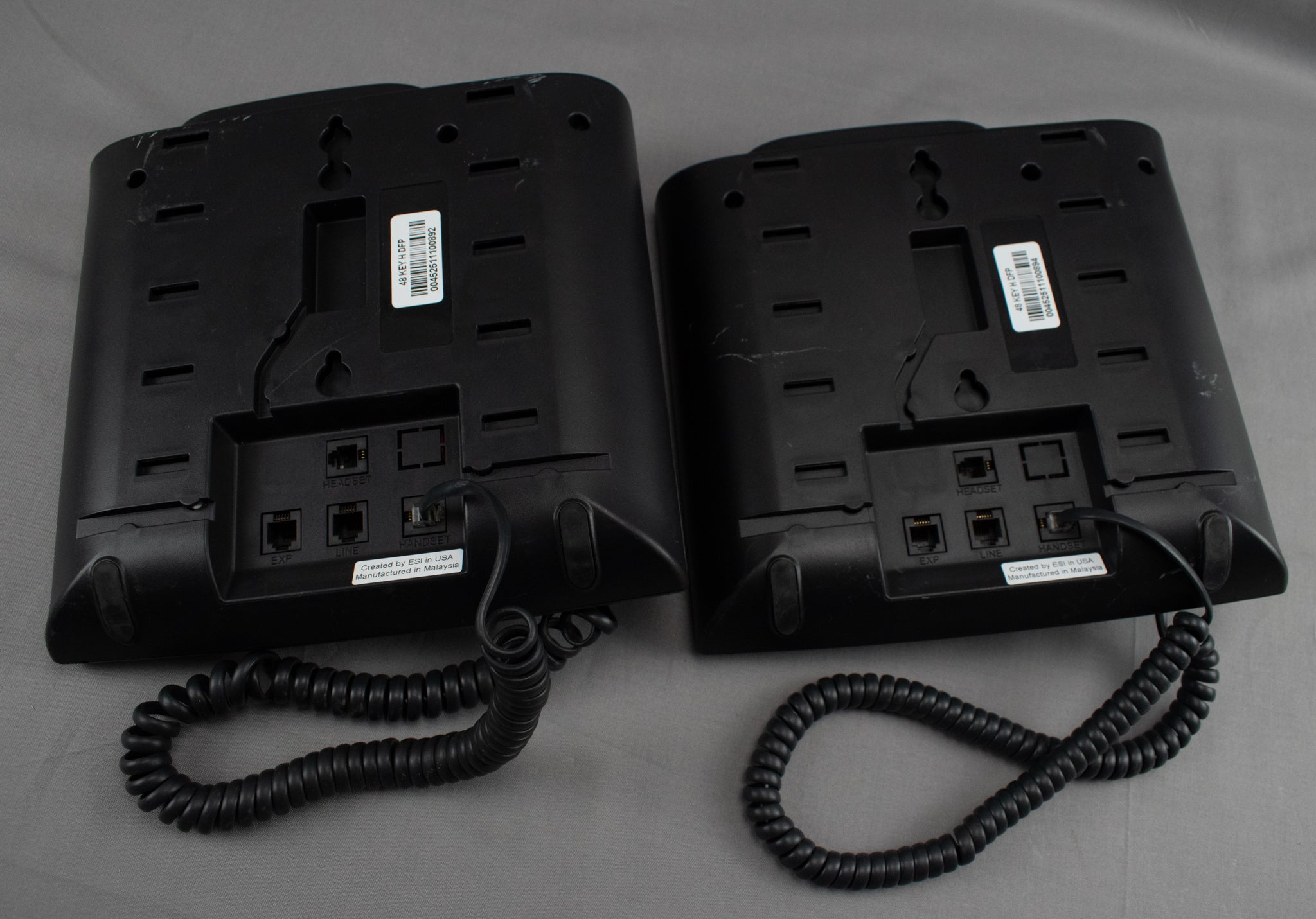 ESI Landline Phone Commercial Business 48 Key Programable Corded Phone Set of 2x