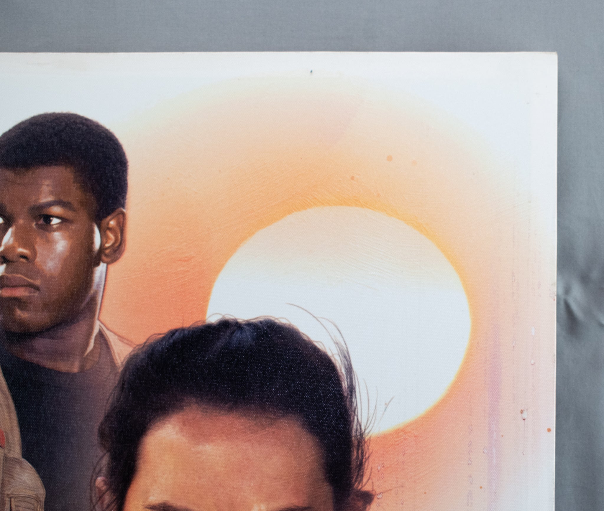 STAR WARS The Force Awakens Heroes Artwork on Canvas White Framed Used 12x16