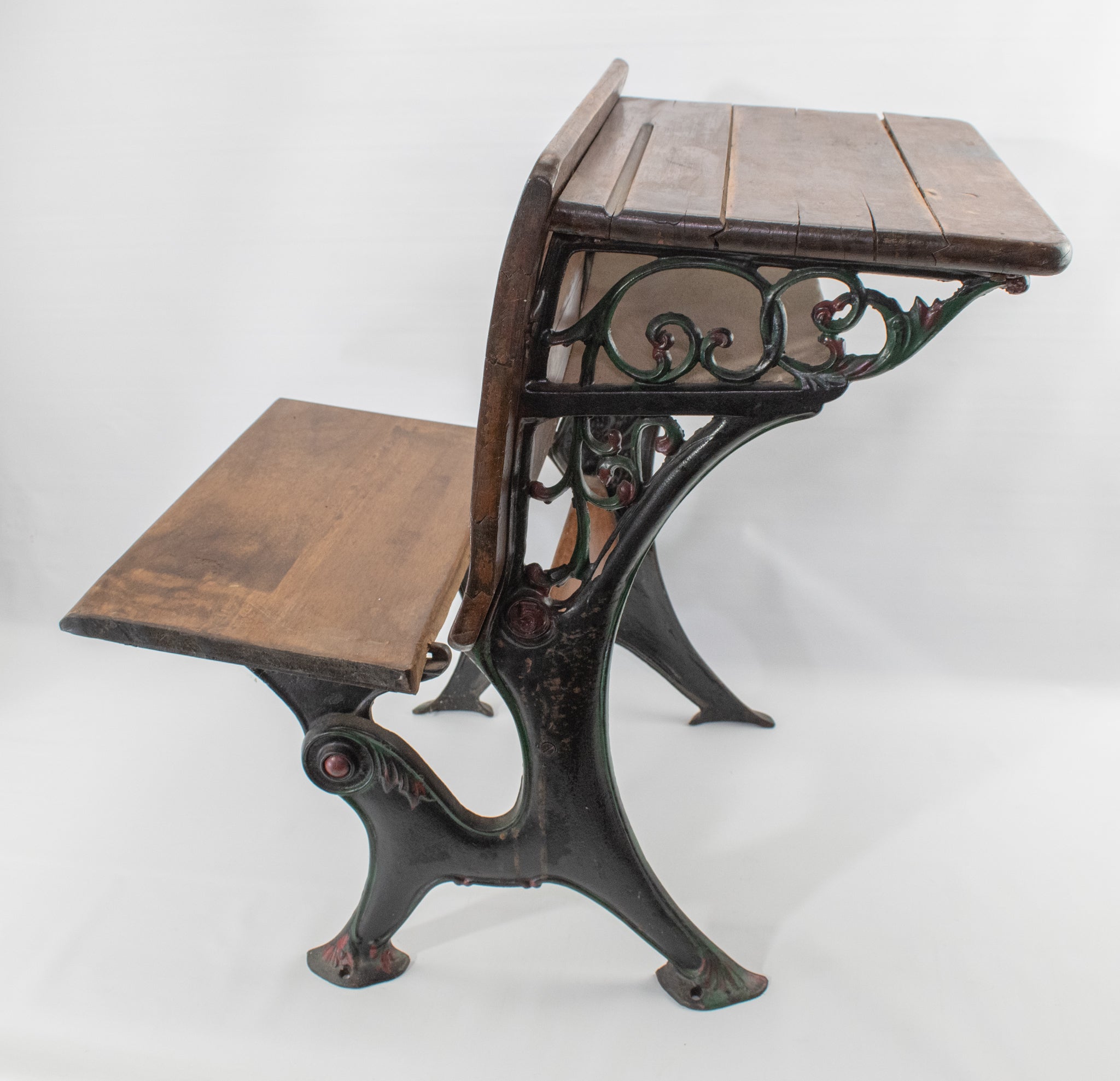 Elijah Haney Folding School Desk Pat. Sept. 18th 1888 Haney School Furniture Co. Vintage
