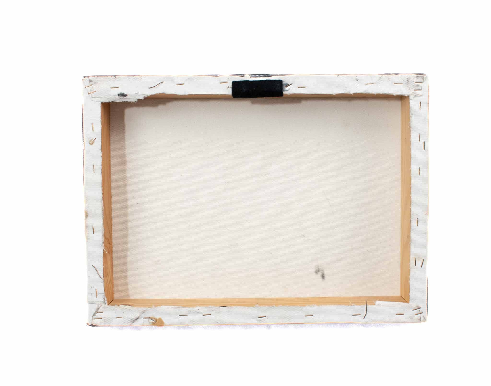 Vintage Champagne Goutorbe Black Canvas Sign Framed Wood Used 10x13