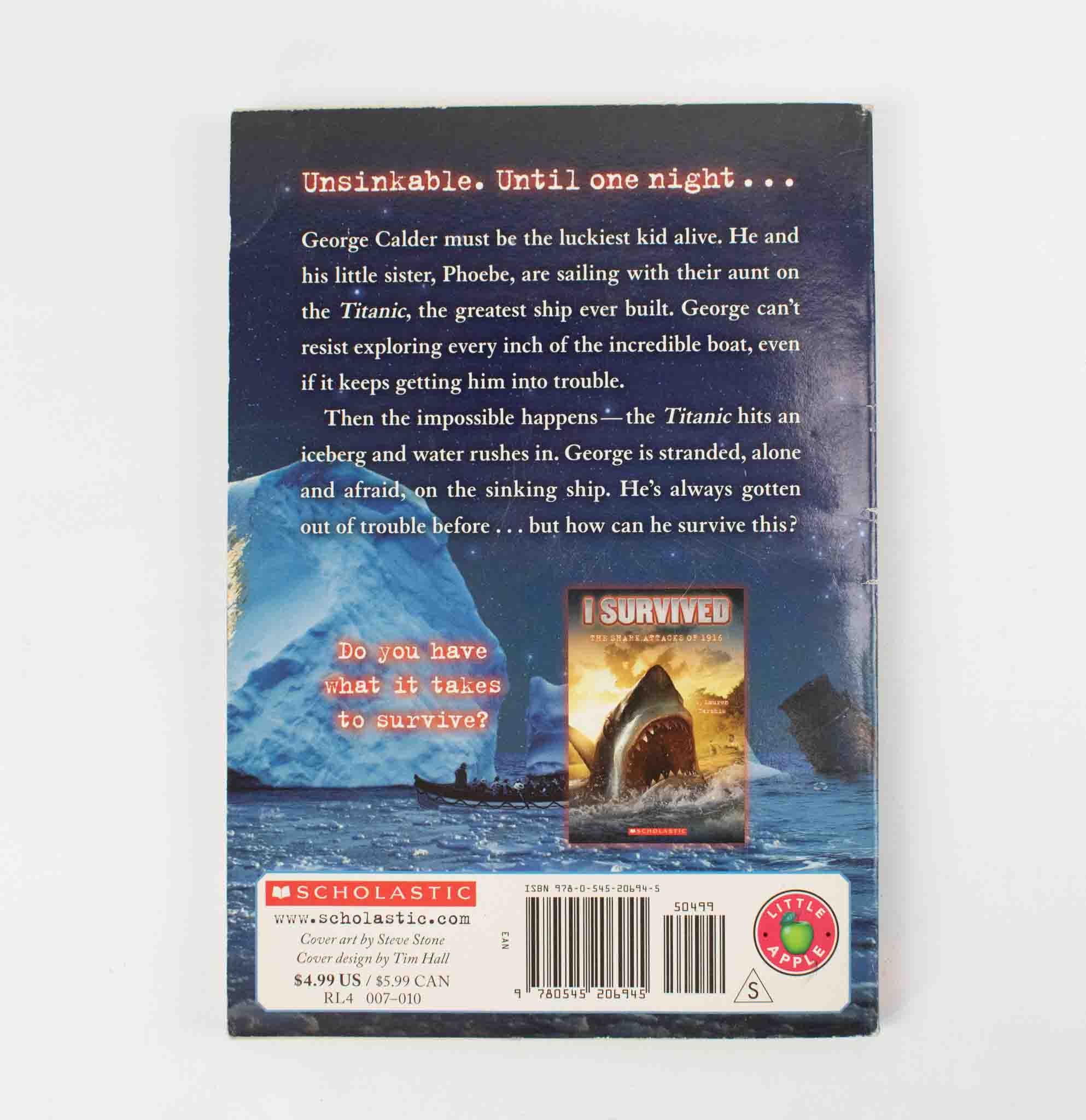 I Survived The sinking of the titanic 1912 Book Used Scholastic Lauren Tarshis