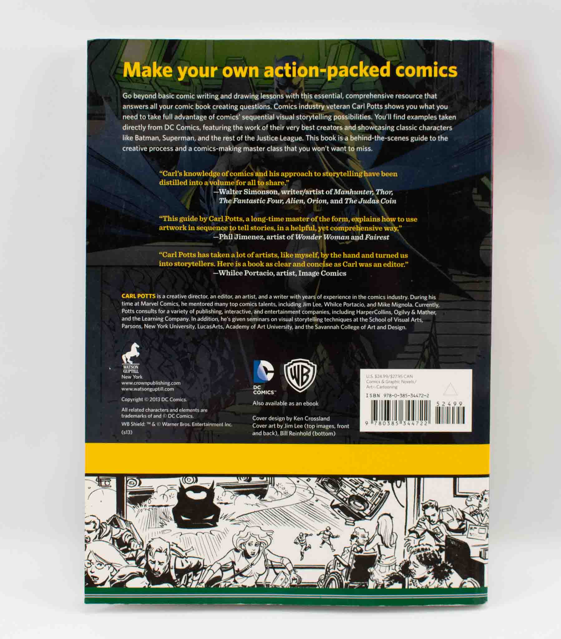 The DC Comics Guide to Creating Comics Carl Potts Jim Lee Paperback Artwork Design