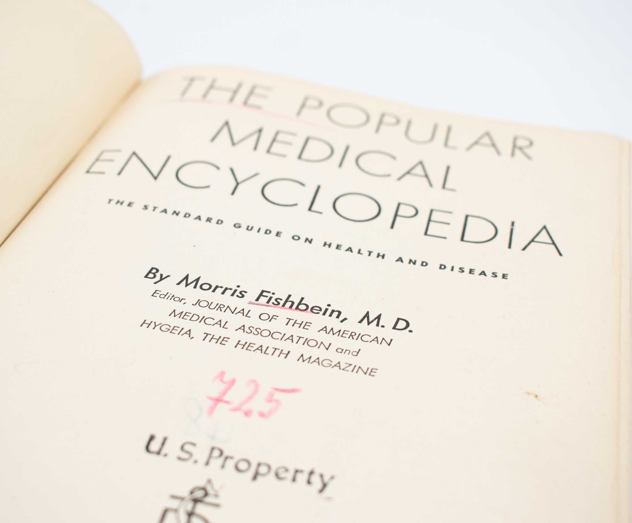 The Popular Medical Encyclopedia Morris Fishbein MD 1946 Vintage Guide on Health
