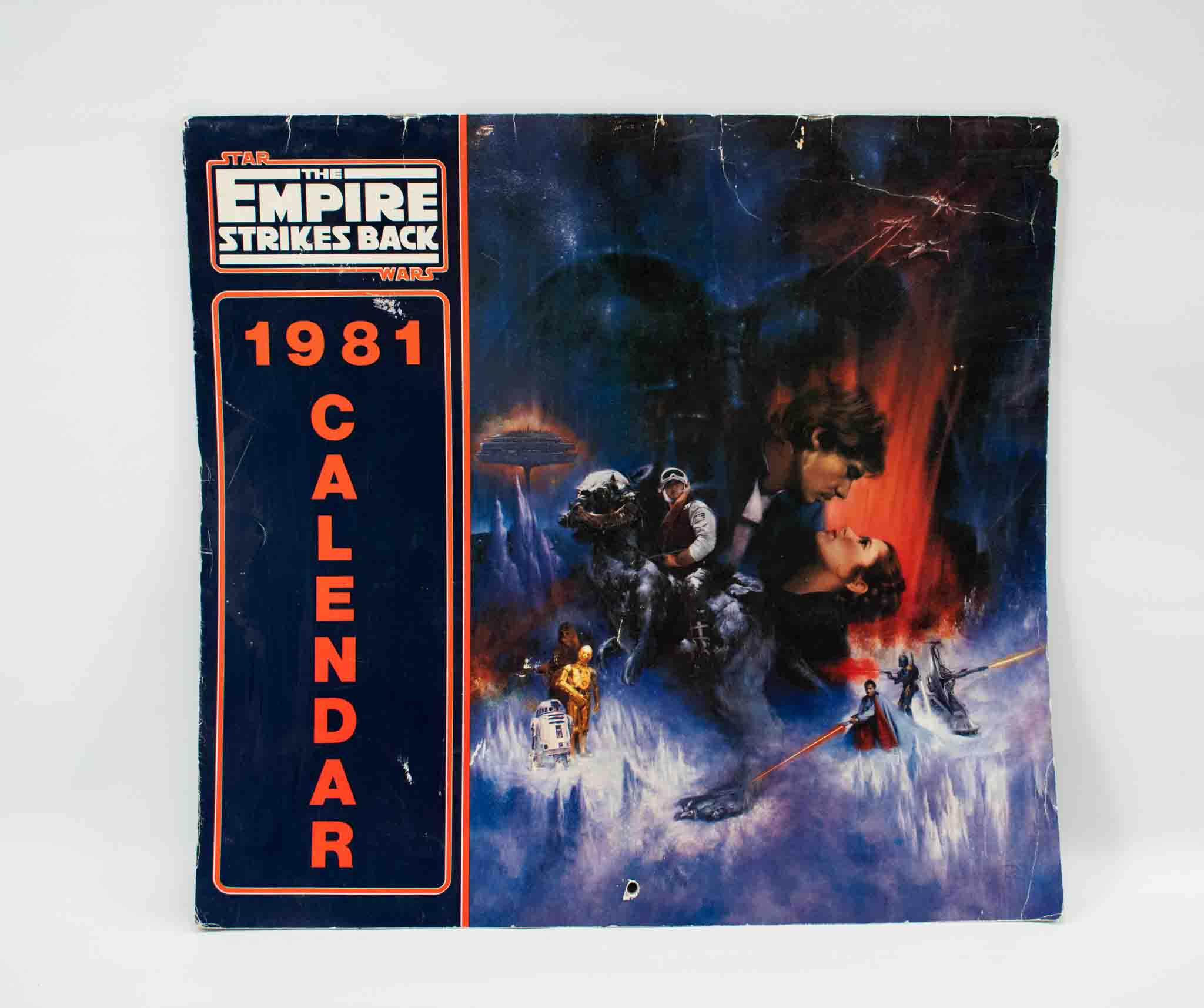 Vintage Star Wars Calendar 1981 The Empire Strikes Back