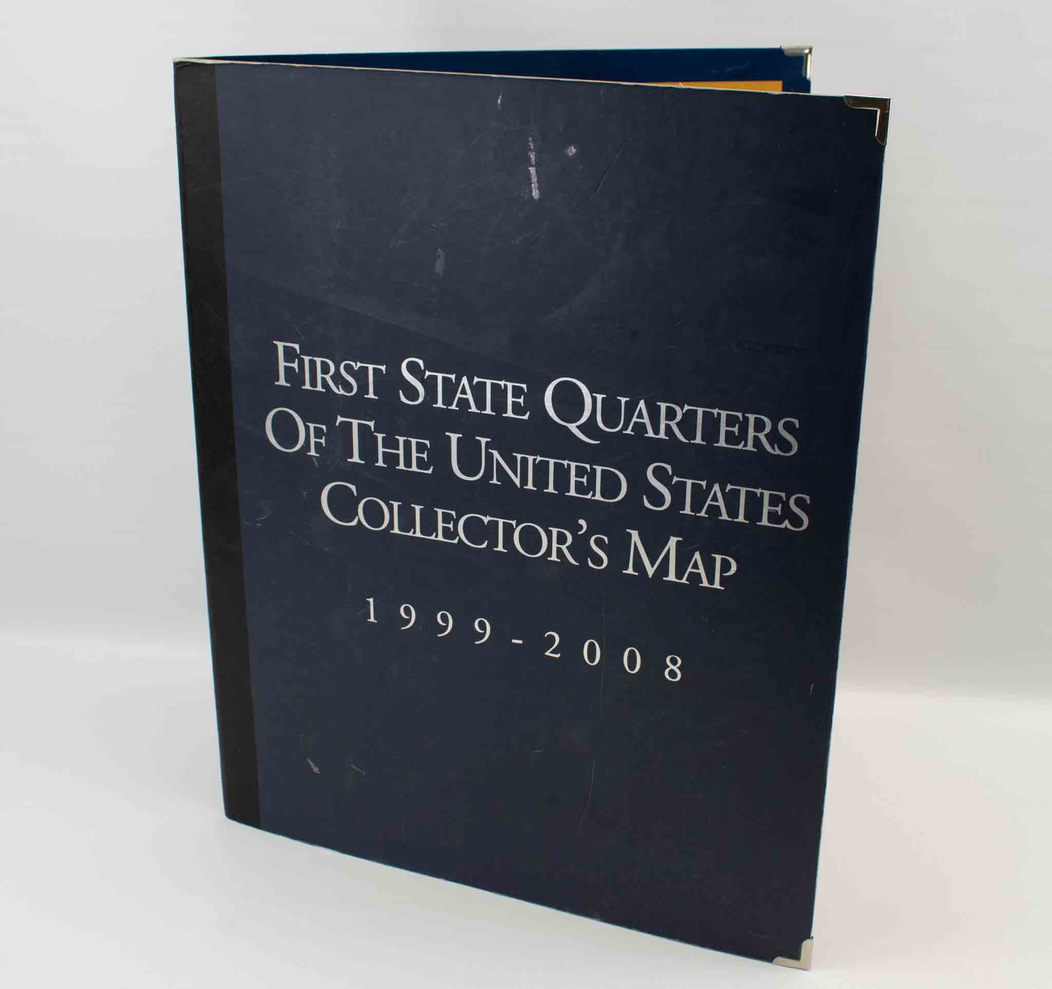 United States Commemorative Statehood Quarters 1999-2008 Map Used With COA