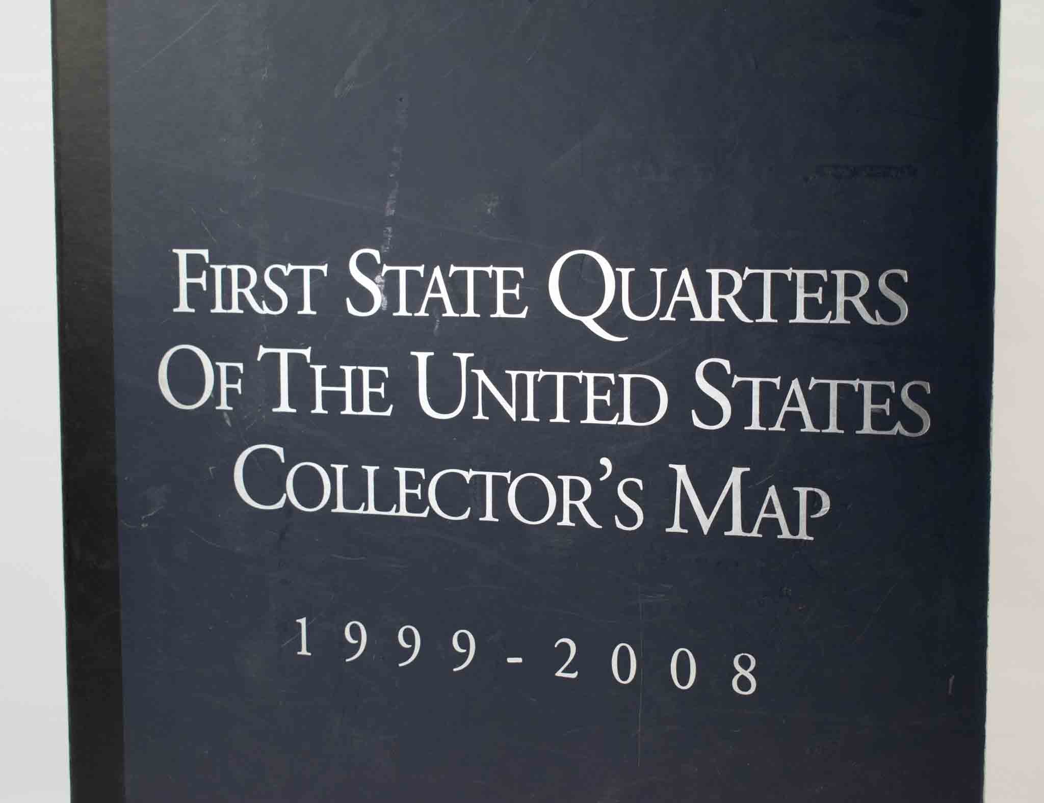 United States Commemorative Statehood Quarters 1999-2008 Map Used With COA