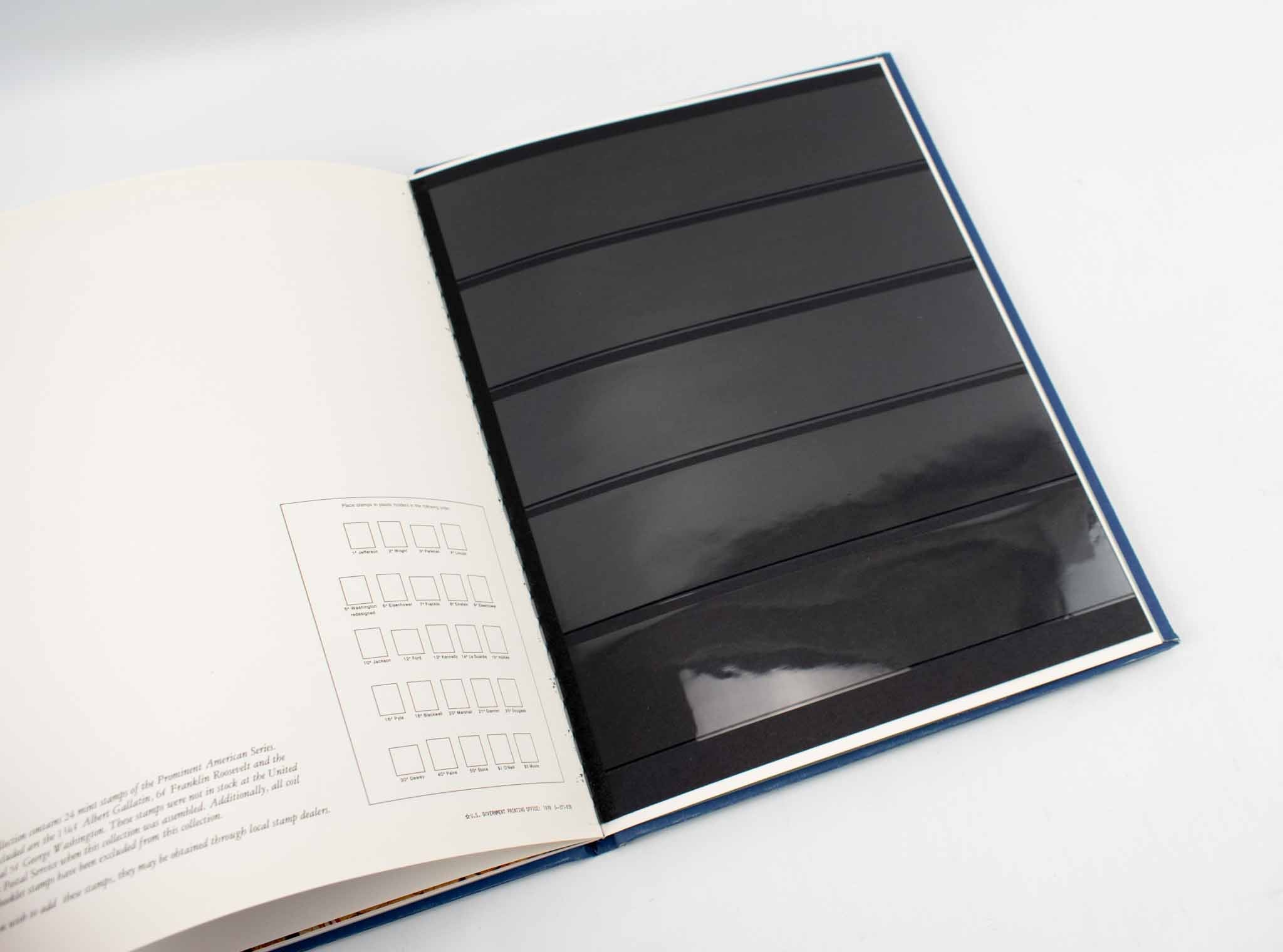 Collection Of Mint Stamps Book American Series used