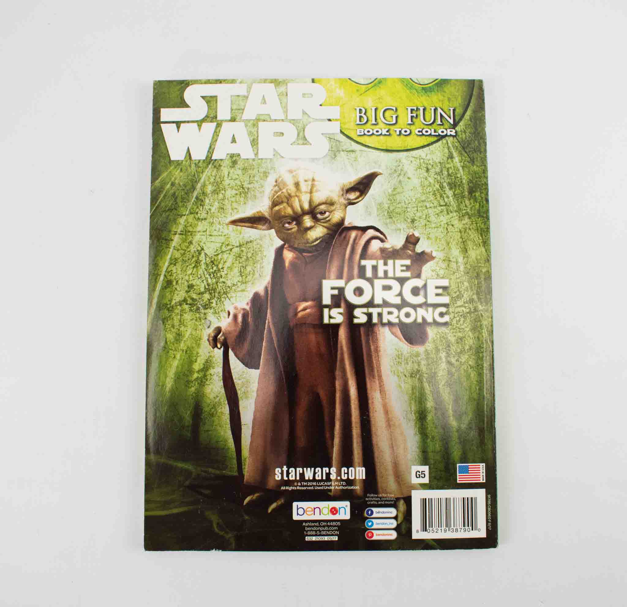 Star Wars Coloring Book Yoda Cover