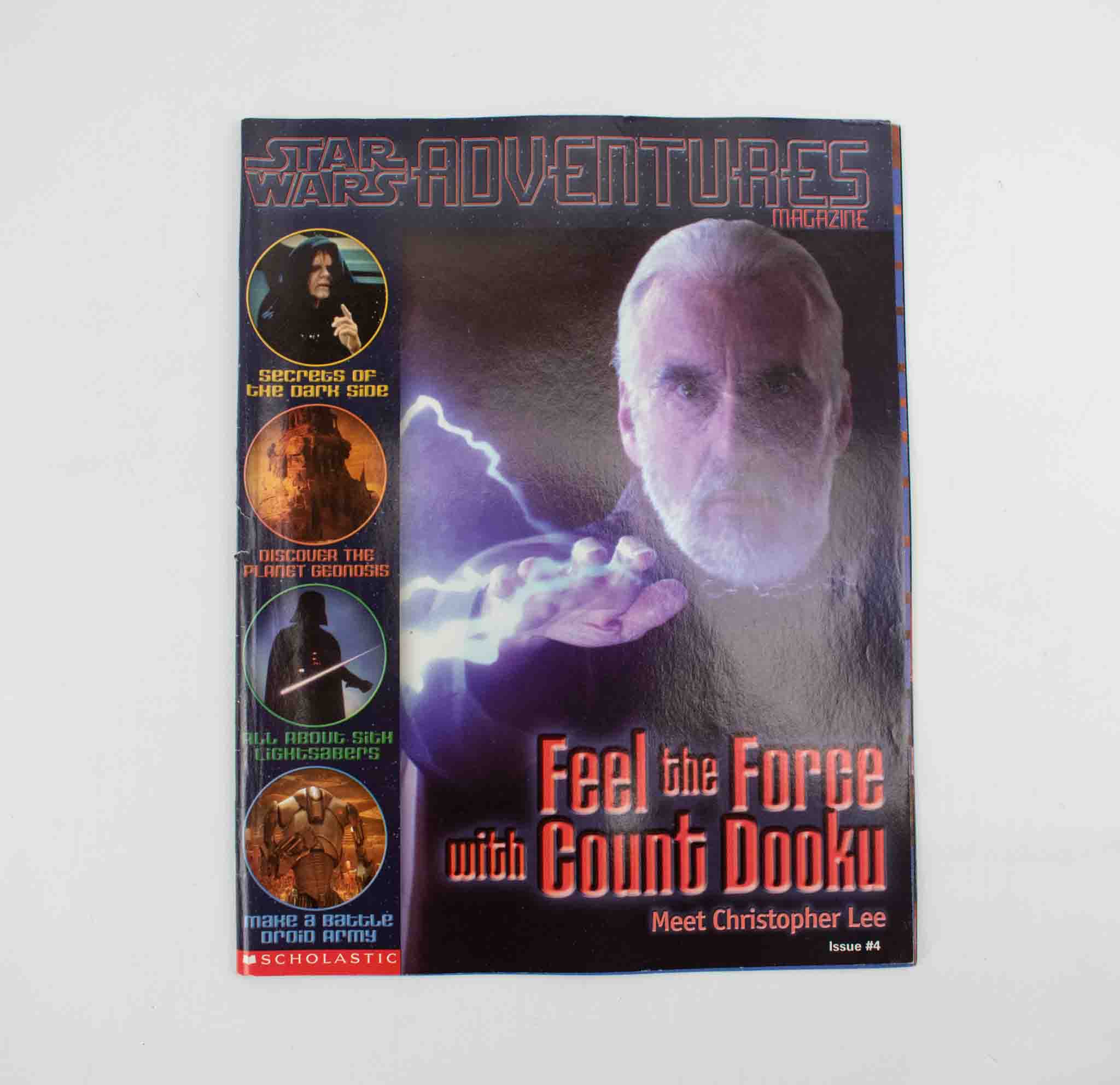 Star Wars Adventure Scholastic Magazine Lot 4x Used Clone Wars Jedi Quest