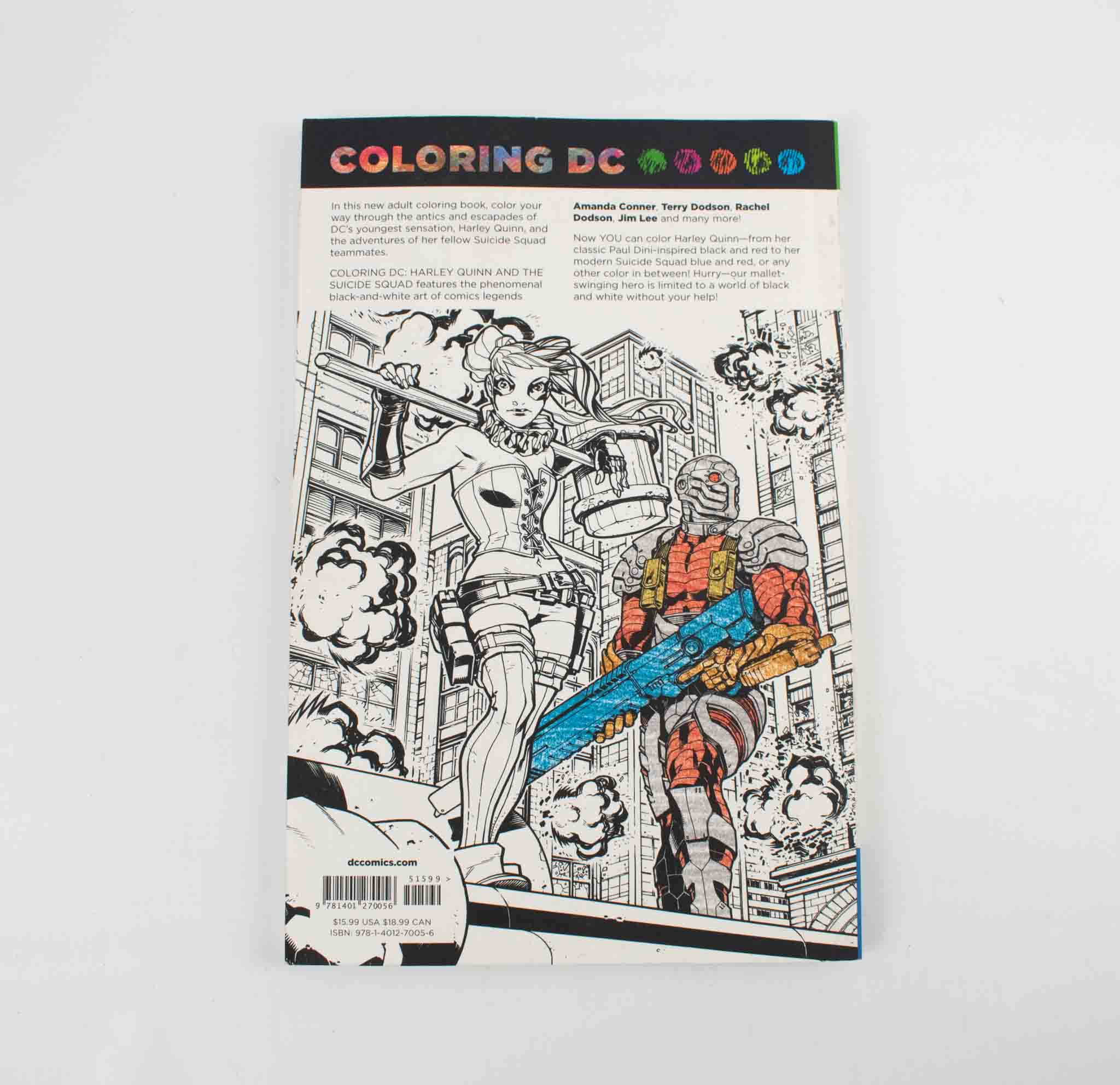 Coloring DC Harley Quinn and The Suicide Squad Adult Coloring Book