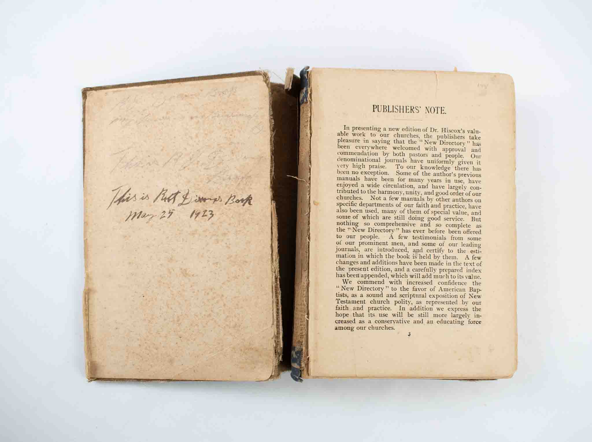 Old Bible Hardcover Bible 1902 Vintage Torn Damaged Brown Christianity Bible Book