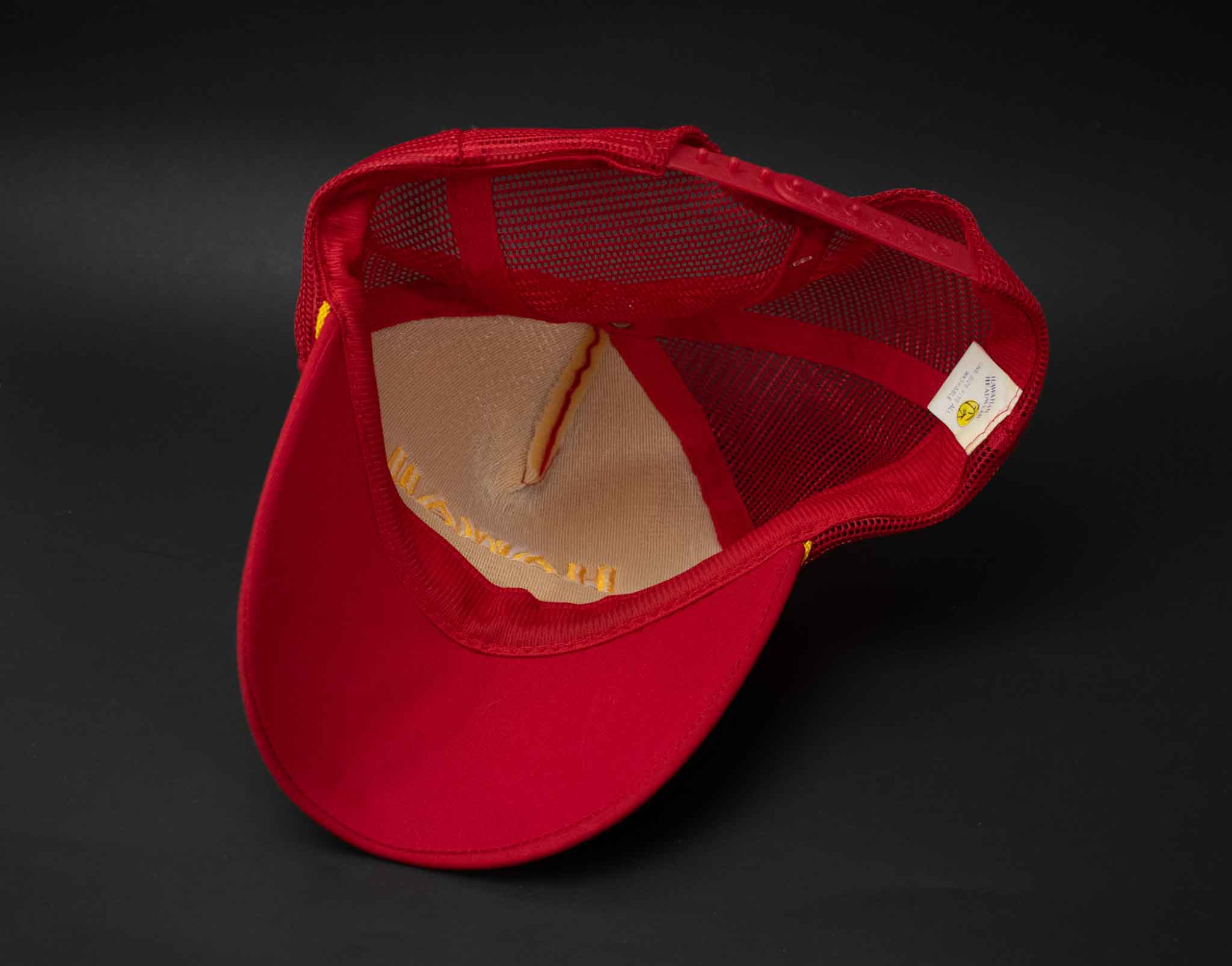 Vintage Hawaii Red Vintage Trucker Hat Snap Back Hawaiian Headwear