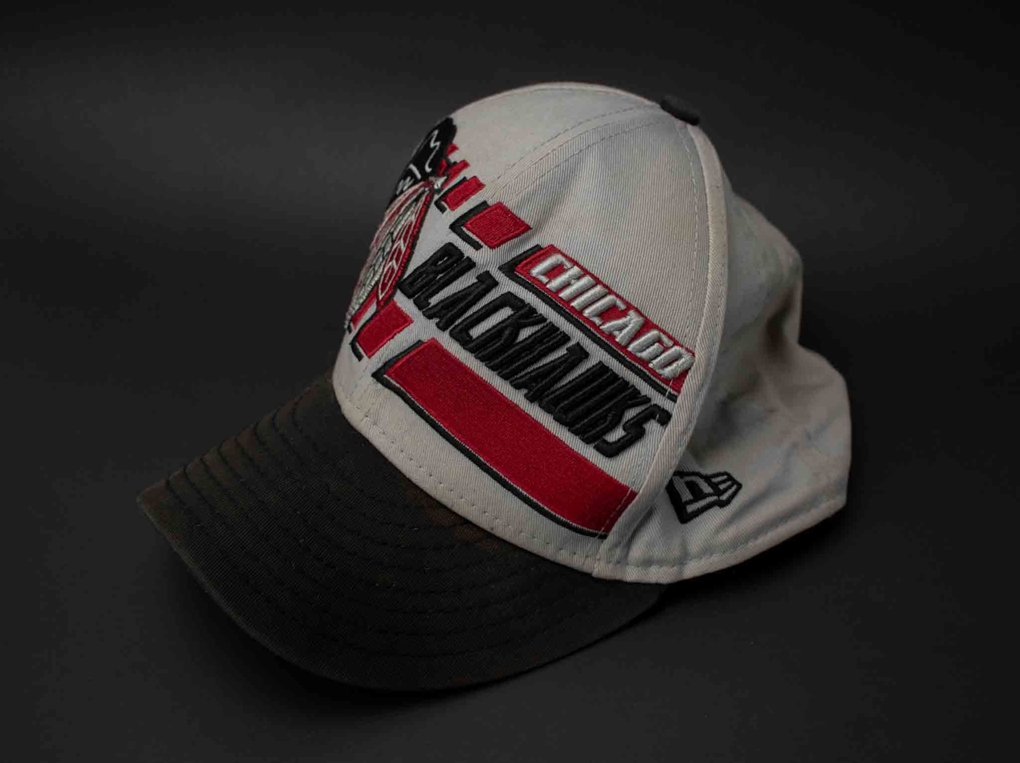 Chicago Black Hawks Hockey Snap Back Mens Hat Grey NHL Adult Used Please Read