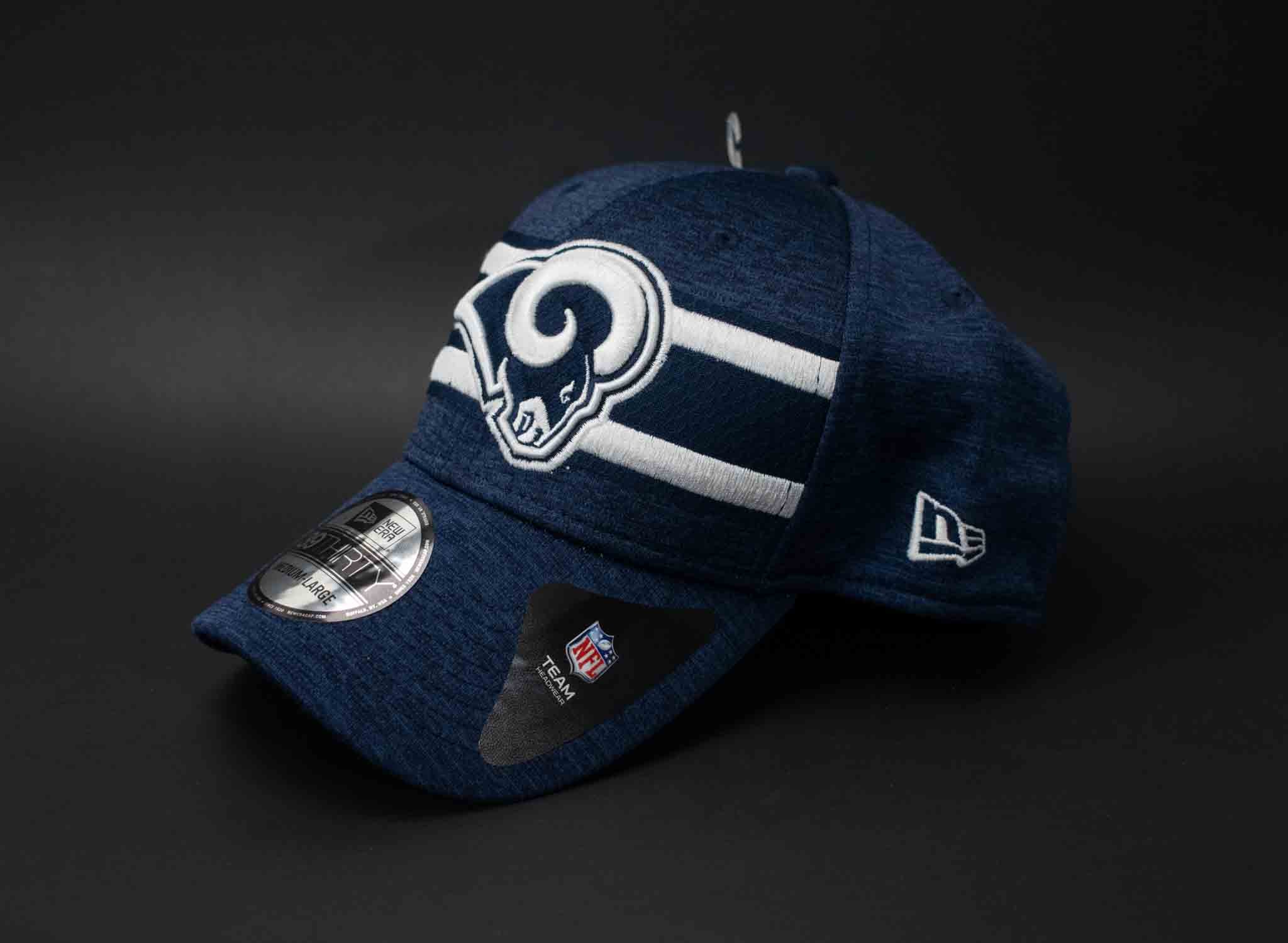 LA Rams Hat NFL White Blue Hat NEW ERA 39 Thirty Medium Large Flex Adult Mens