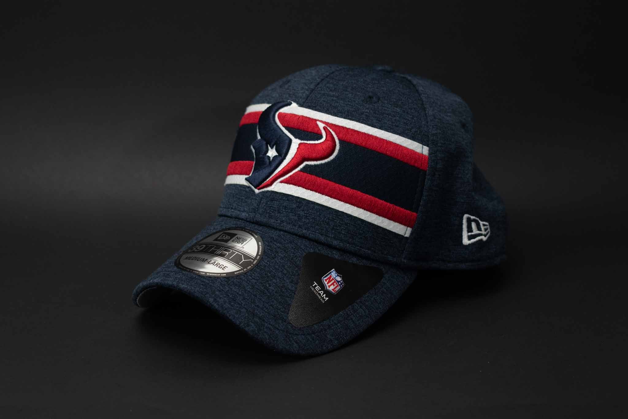 Houston Texans New Era Adult Mens Hat Blue Red Authentic NFL Football Adjustable Hat