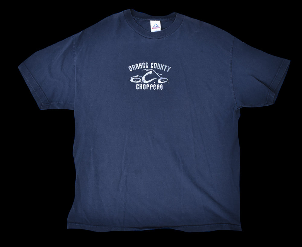 Orange County Choppers Mens XL T Shirt Blue Adult Motorcycle Shirt