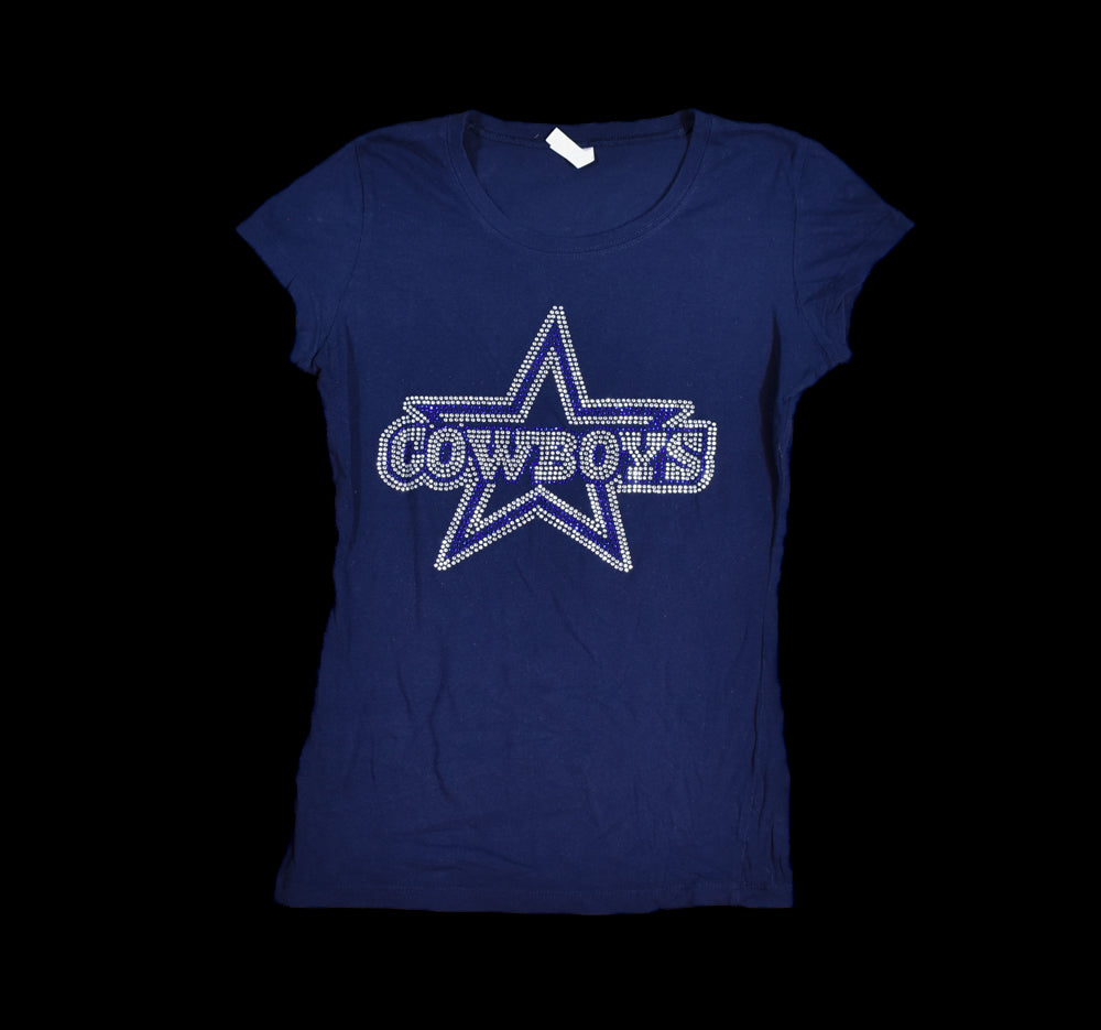 Dallas Cowboys Football Shirt Female Large Used Authentic NFL Adult