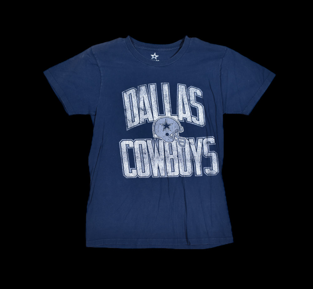 Dallas Cowboys Medium T-Shirt NFL Authentic Short Sleeve Blue