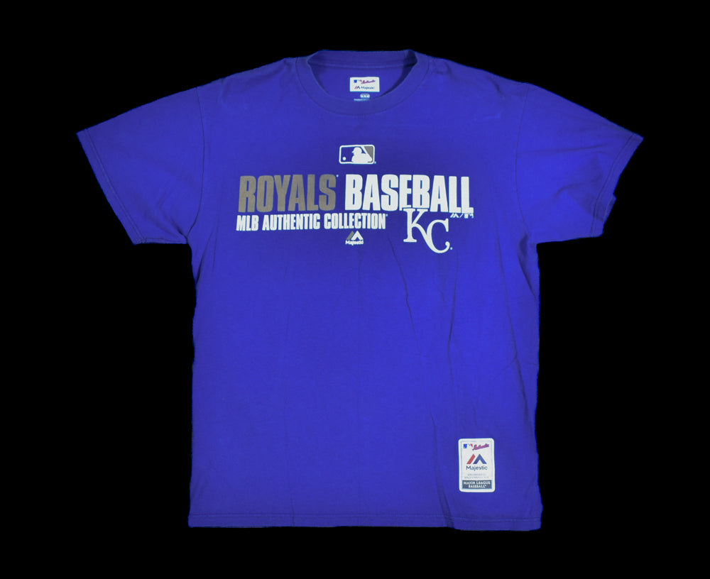 Royals Baseball MLB Tshirt Medium Used Kansas City Authentic Collection