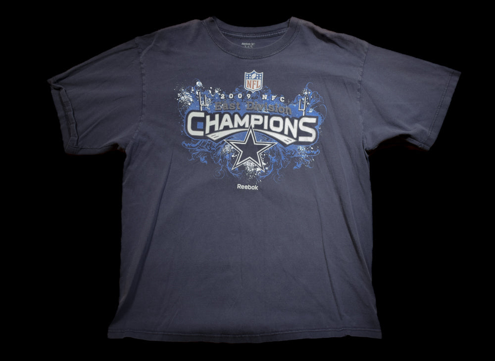 Dallas Cowboys Men's T-Shirt Adult NFL Football Short Sleeve Medium Reebok Used Faded