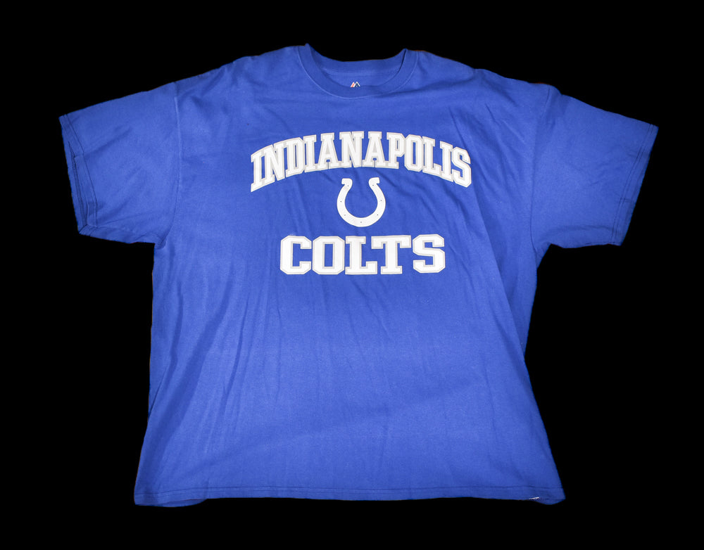 Indianapolis Colts T-Shirt Majestic 2XL Mens T-shirt Used