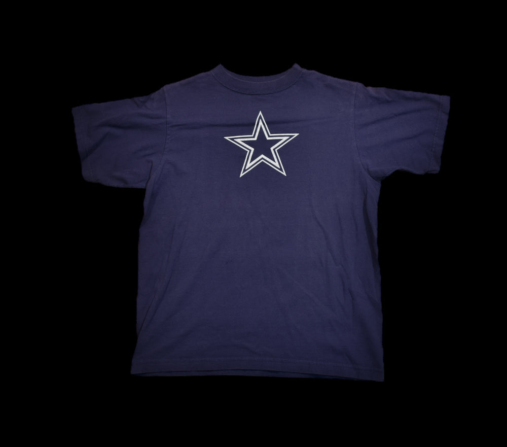 Dallas Cowboys NFL T-Shirt Large Used Kids T-Shirt Blue Short Sleeve