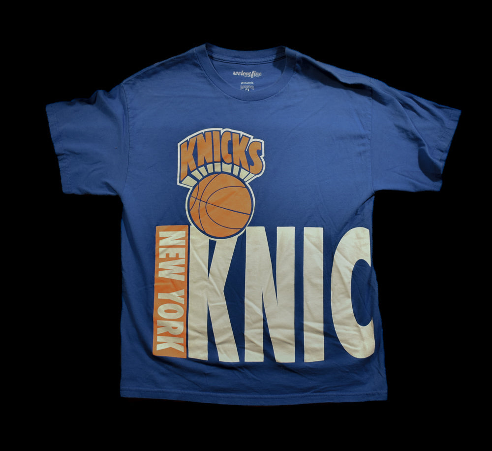 New York Knicks Large Blue NBA Basketball T-Shirt Used Vintage Shirt