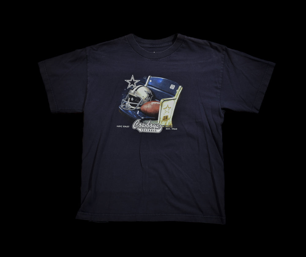 Dallas Cowboys Kids XL NFL Football T-Shirt Used Blue Short Sleeve