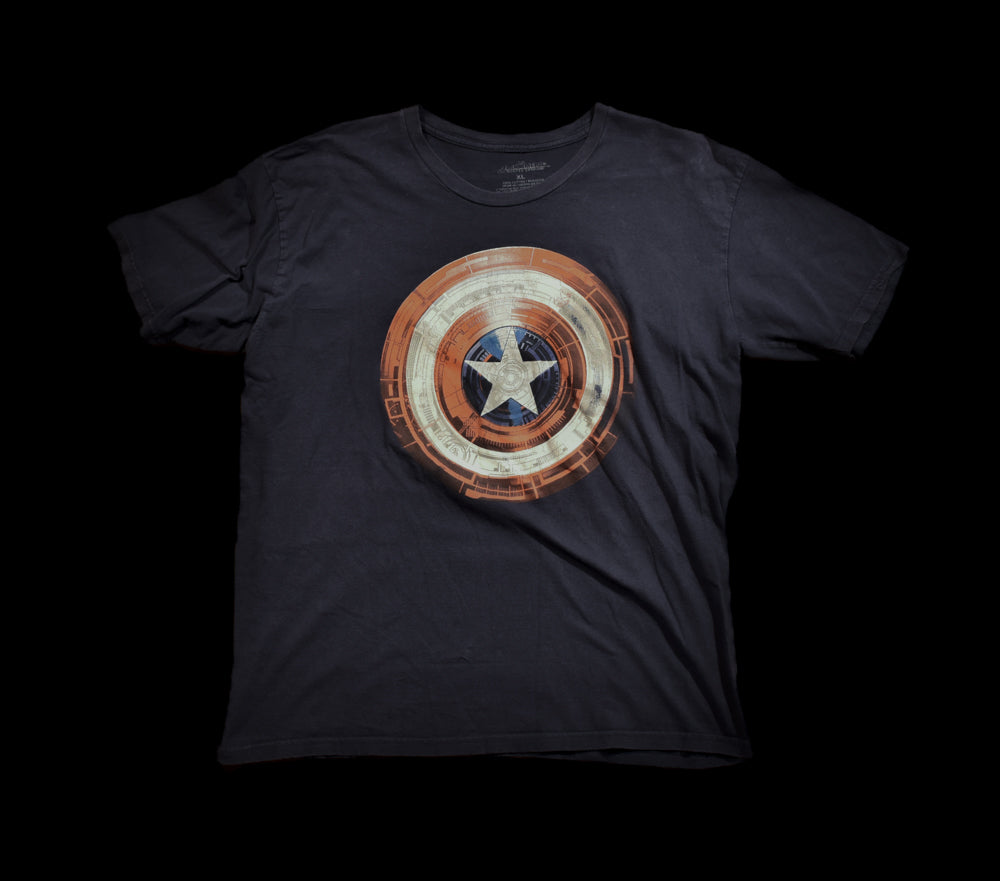 Captain America XL T-Shirt Marvel Authentic used Short Sleeve