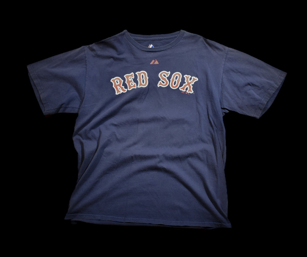 Boston Red Sox MLB Baseball T-Shirt Majestic Large Butler 13 Short Sleeve