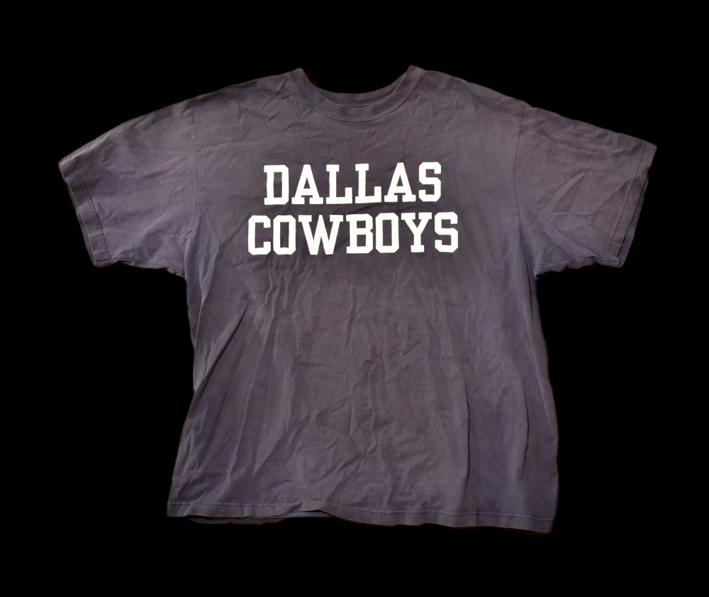 Dallas Cowboys Reebok Mens XL T-Shirt Used Faded Authentic Blue Vintage NFL Short Sleeve