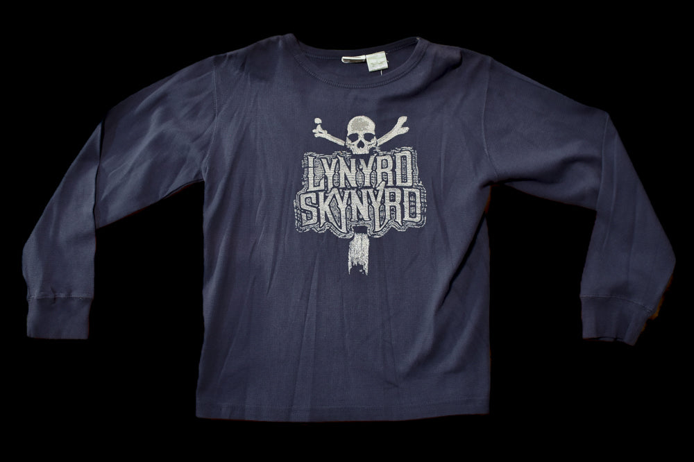 Lynyrd Skynyrd Long sleeve Blue Large Shirt Dark Navy Band Shirt Mens NEW