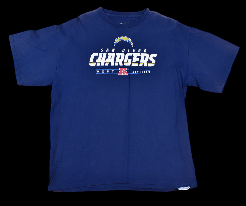 San Diego Chargers Mens T-Shirt X-Large Team Apparel Used NFL Football Team