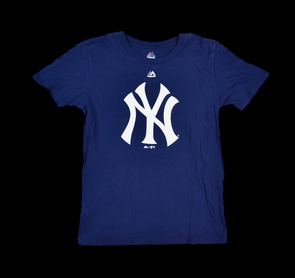 New York Yankees Kids T-Shirt Large Authentic Branded Majestic 14/16 Used Kids