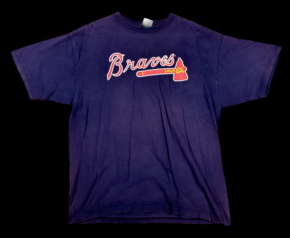 Braves MLB Baseball Shirt Mens XXL Used Faded Maddux 31 Authentic Branded