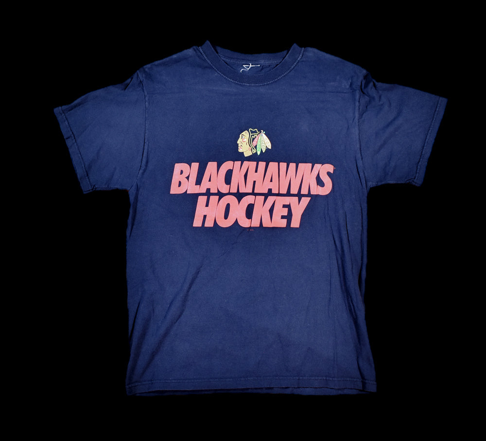 Chicago Black Hawks Mens Small Hockey T-Shirt Used NHL